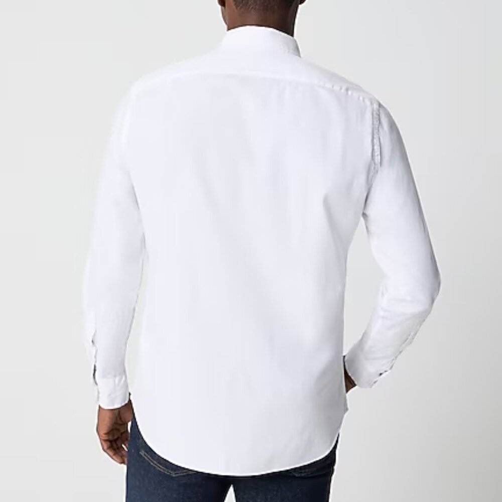 J. Crew Men's Slim-Fit Flex Casual Button Down Shirt White Size L NWT - Picture 2 of 7